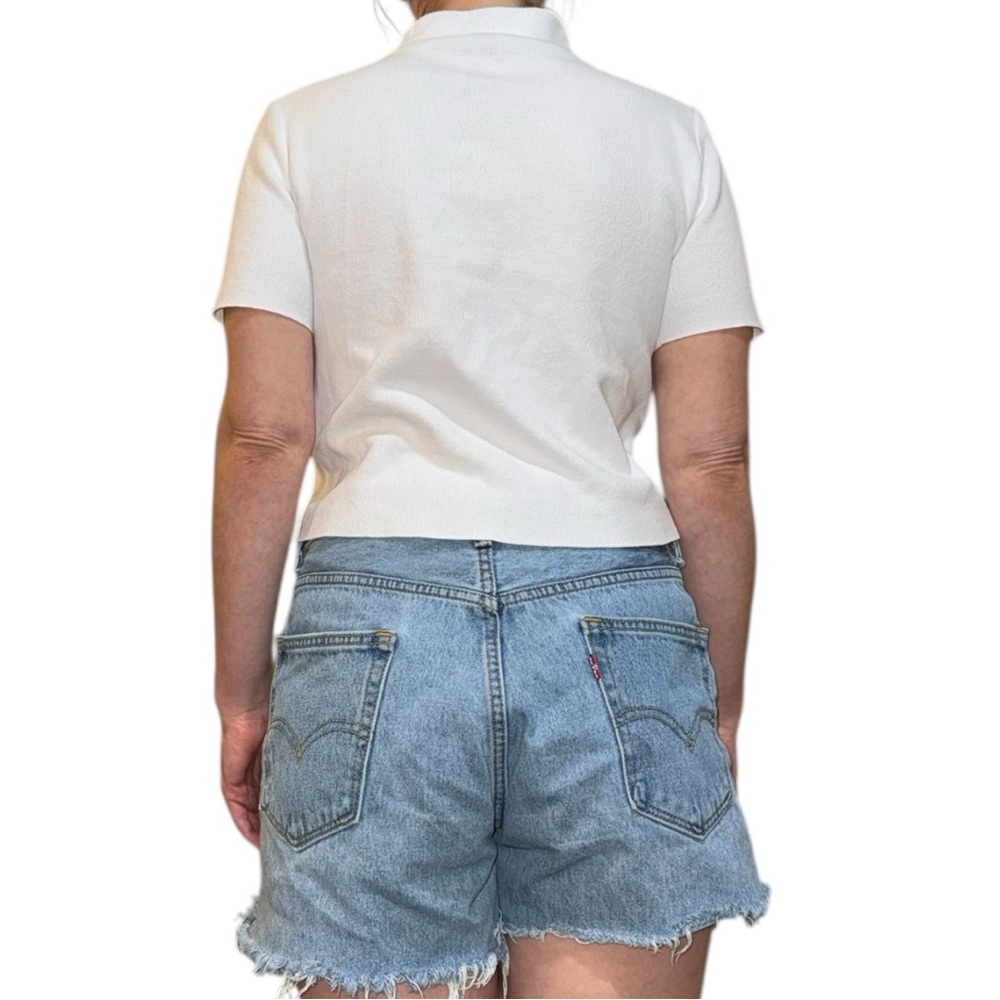 Zara Ribbed Turtle Neck Crop Top - Picture 3 of 7